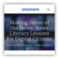 Coursera Making Sense of the News logo