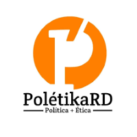 Round orange logo with an uppercase P, cut out in white. "Poletika RD" written in serif font below.