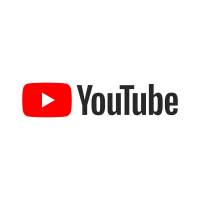 YouTube logo, a red play button