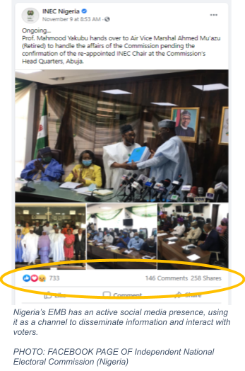 INEC de Nigeria, foto de Facebook